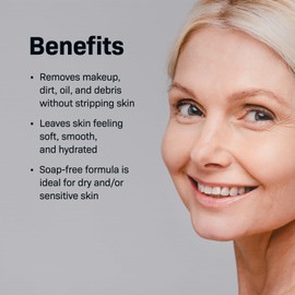 Revision Skincare Gentle Cleansing Lotion, Soothing Facial Cleanser for Sensitive Skin, Fragrance Free, 3.4 Fluid Ounces