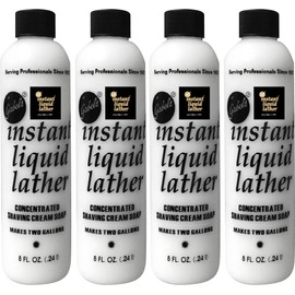 Instant Liquid Lather (8oz) Concentrated Gabel's shaving soap (4) for Lather Machine. Manufacturer Direct sealed bottle with black label