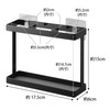 Yamazaki 2164 Film Hook Wrap Holder, Black, Main Unit: Approx.