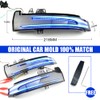 QKLsudua 2pcs Dynamic Sequential Blink Compatible with Be-nz W204 CLA