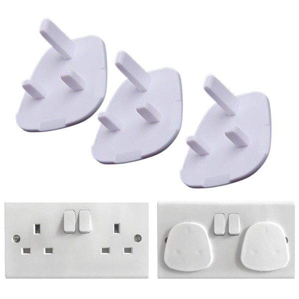 Plug Socket Covers for UK (Pack of 10), Child-Proof Safety Set Socket Covers, Easy-fit Plug Socket Covers UK for Maximum Protection
