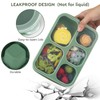 Lunbxx Bento Box Adult - Snack Box Containers 4 Pack,