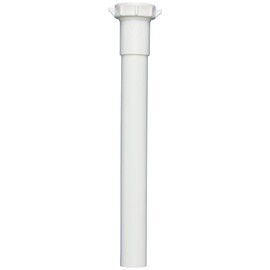 Plumb Pak PP42-8W Extension Tube, 1-1/4 in Dia X 8 in L, Slip Joint, Plastic, 1-1/4" x 8", White