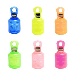 SaveSooo Scallop Cover for Egi Safety Cover Squid Hook Protector Fishing Jig Protective Cover Egi Holder Easy to Use Fishing Hook Cover Fishing Tackle Lure Accessories with Buckle (6 Colors, 1 Each