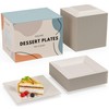 Exquisite Mini Disposable Appetizer Plates - 100 Pack 4.5 In.