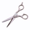 Takunoki G-5001 Stainless Steel Hair Cutting Scissors, Silver, Total Length: