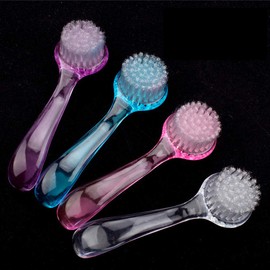 Artibetter 4PCS Face Cleaning Brush with Cap Pore Scrub Facial Exfoliator Cleaner