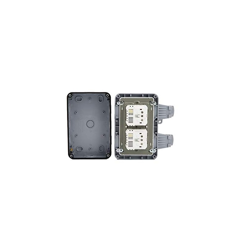 Outdoor Socket with USB Ports IP66 Weatherproof for Wet Room
