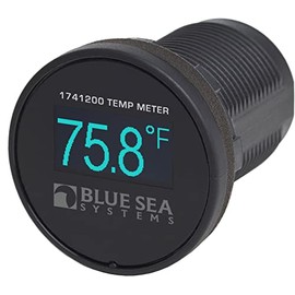 Blue Sea Systems 1741200 Mini OLED Temperature Monitor 12/24V DC, Blue