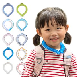 [Japan Design 2024 Edition] Neck Cooler, Cooling Ring, Cool Ring, Ice Neck Ring, Kids, Adult, Neck Cooling Ring, Cool Neck, Heat Stroke, Heat Prevention, Cold Cool (Gradient Blue/Purple, S)