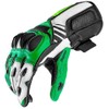 Berik Track Motorcycle Gloves, Black/Green/White, 3XL