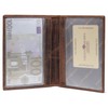 Green Burry Vintage ID Leather Wallet 11.5 cm Brown -
