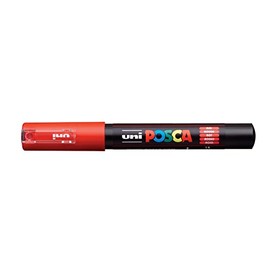 uni-ball 17871000 Posca Extra Fine Bullet Tip Marker - Red