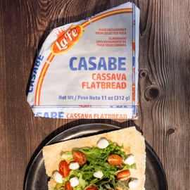La Fe Casabe Cassava Bread 11oz -10 Pack - Authentic Caribbean Flavor - Gluten-Free, Nutrient-Rich Traditional Dominican Yuca Flatbread