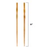 BambooMN Premium Reusable Japanese Bamboo Chopsticks, Twisted 9 inch -