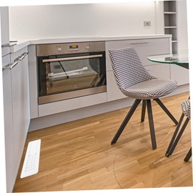 Mikinona Ventilation Grille Air Vent Cover for Floor Round Smooth Edges Design White Air Deflector Grille Replacement Suitable for Bathroom Kitchen