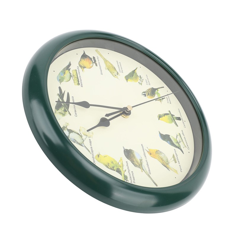 10 Inch Wall Clock Multipurpose Cuckoo Round Silent Punctual Bird