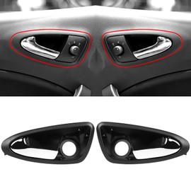 TTCR-II 2pcs Compatible with Door Handle Seat Ibiza IV 2009 2010 2011 2012 2013 2014 2015 2016 2017, 6J1837113A/6J1837114A Replacement Inner Handle for Seat Ibiza IV Replacement Handle (L) HH+RHH