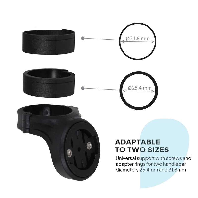 OcioDual GPS Mount Compatible with Garmin Mount Bicycle, Compatible with