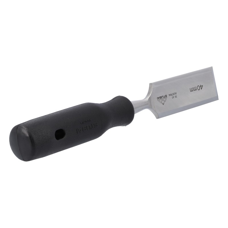 Stubai 354340 Wood Chisel with PP-Handle, Silver/Black, 40 mm