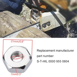 MS180 MS170 Chainsaw Bar Nuts Fit for S-t-ihl MS200 MS210 MS230 MS250 MS290 MS291 MS310 MS360 MS440 MS660 MS170C MS171 MS181 MS192T MS211 MS271 (4/Pack)