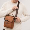 Men’s PU Leather Crossbody Shoulder Bag for Travel & Daily