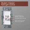 Lutron Skylark 3-Speed Combination Fan and Light Control, 1.5 Amp,
