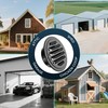 HG Power 4 Inch Black Soffit Vents, Stainless Steel Air