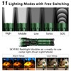 SKYFIRE LED Rechargeable Flashlights High Lumens: 11 Modes Zoomable Super