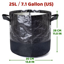Growerz® WetLockz 25-Litre 5pcs Heavy Duty Selective Water Retention Grow Bag