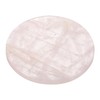 Ciieeo 2pcs Gilded Quartz Round Coasters Crystal Coaster for Drinks