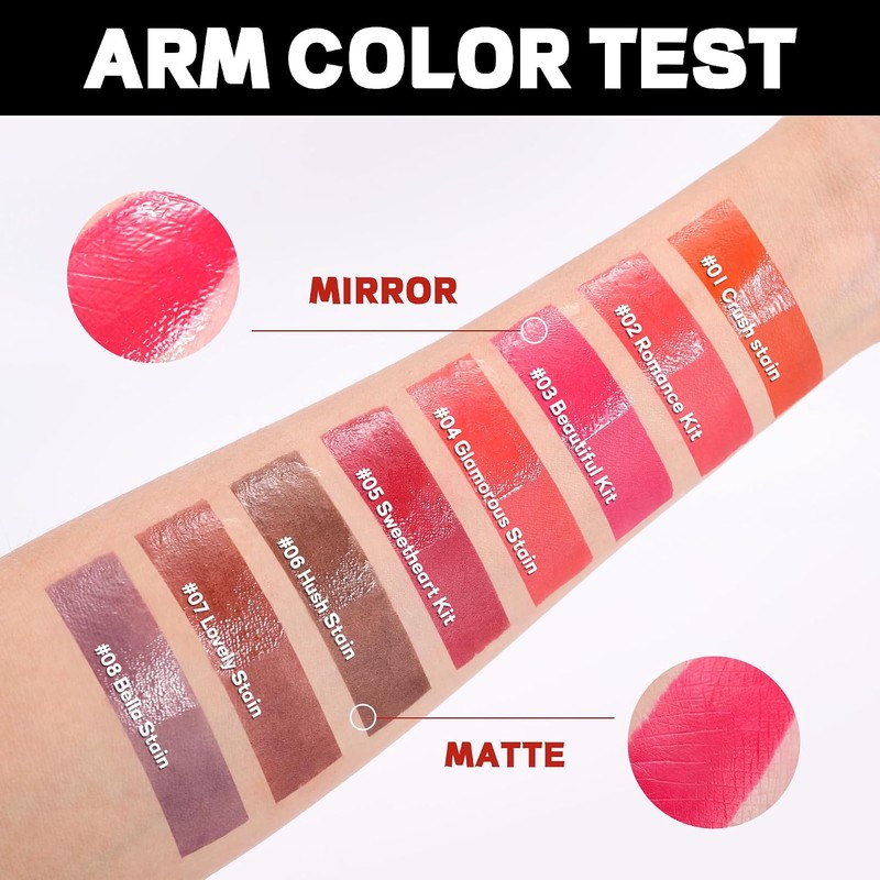 Labial Peel‑Off Mate Doble Cabezal con Brillo – Color Intenso