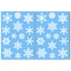 Santa on his Sleigh Window Cling with 36 Elegant Snowflake
