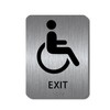 ALPHA DOG ADA SIGNS - Handicap Exit Sign with Braille