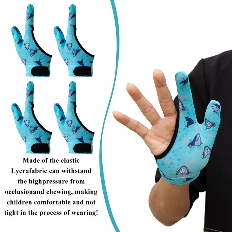 4 x Thumb Sucking Guard Gloves, Children's Chew Compression Gloves,