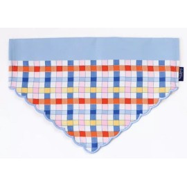 Packed Party Dog Bandana M/L Over Collar Mad For Plaid 14-26” Reversible NWT