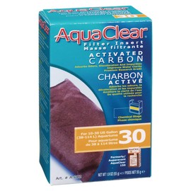 AquaClear 30 Activated Carbon Insert, Aquarium Filter Replacement Media, A602
