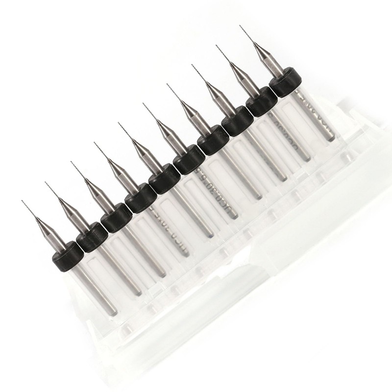 PCB PCB Carbide Micro Drill Bit Tool Set 0.1 mm