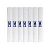Surf the Shop 7 Pack Of Mens Initial Embroidered White