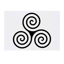 'Triskelion Symbol' Temporary Tattoo - Water Resistant, Skin-Safe, Non-Toxic Transfer (TO00074663)