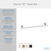 Parma 18" Towel Bar Satin Black