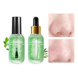 Lanbena Blackhead Remover Mask 1 + Pore Minimizer Serum 2 Tipo De Piel Todo Tipo De Piel