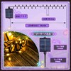 イルミネーション 20m 200LED ソーラーライト 大型パネル 防水 イルミネーションライト 屋外 ソーラー 防水
