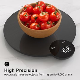 Ultrean Food Scale, Digital Kitchen Scale Weight Grams and Ounces for Baking and Cooking, HD LED Screen and Stainless Steel, 11lb (Batteries Included)