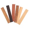 TEHAUX 6 pcs Textured Wooden Panels for DIY Crafts Durable