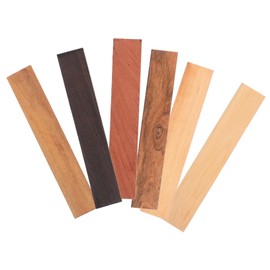 TEHAUX 6 pcs Textured Wooden Panels for DIY Crafts Durable Garden Bench Replacement Slats Natural Wood Boards for Engraving and Home Decor Projects