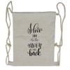 Ambesonne I Love You Drawstring Backpack, Minimalist Styled, Sackpack Bag