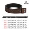 TRIWORKS Western Belt Strap for Men without Buckle 1.5" Wide