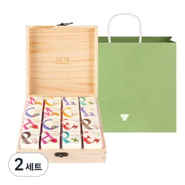 Ssanggyemyeong Tea Cube Wooden Gift Set, 16P, 2 Sets