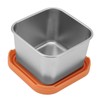 6pcs Sauce Cup 304 Stainless Steel Sealed Leakproof Salad Dressing